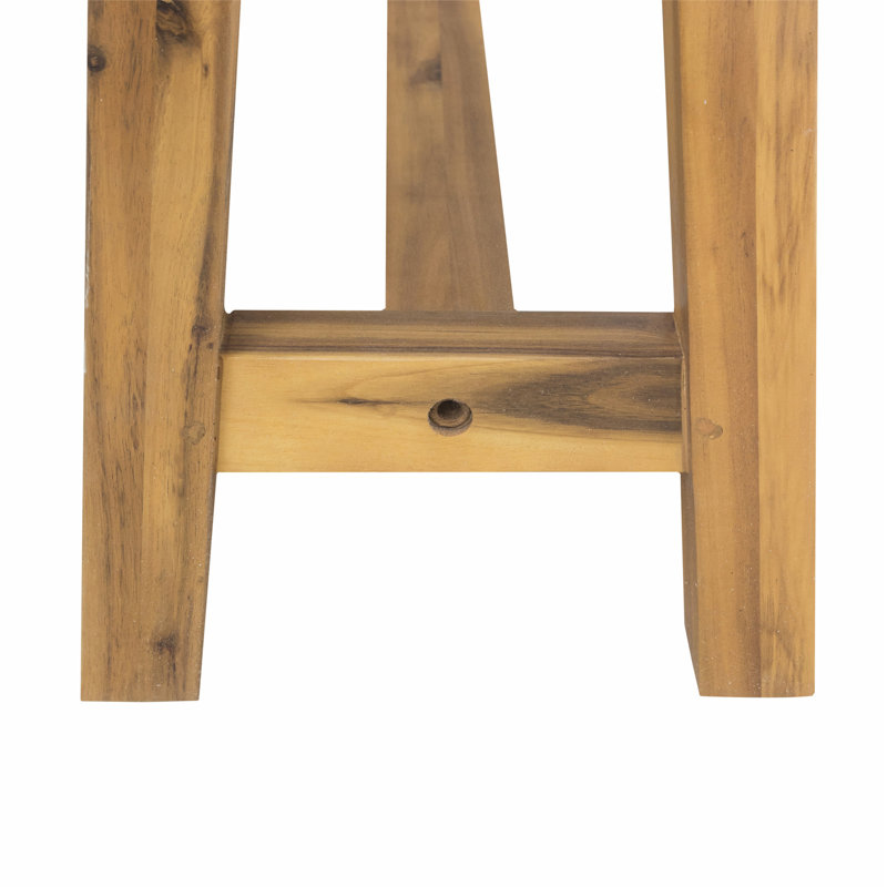 Banc de pique-nique en bois d'acacia Aamya, Brun clair