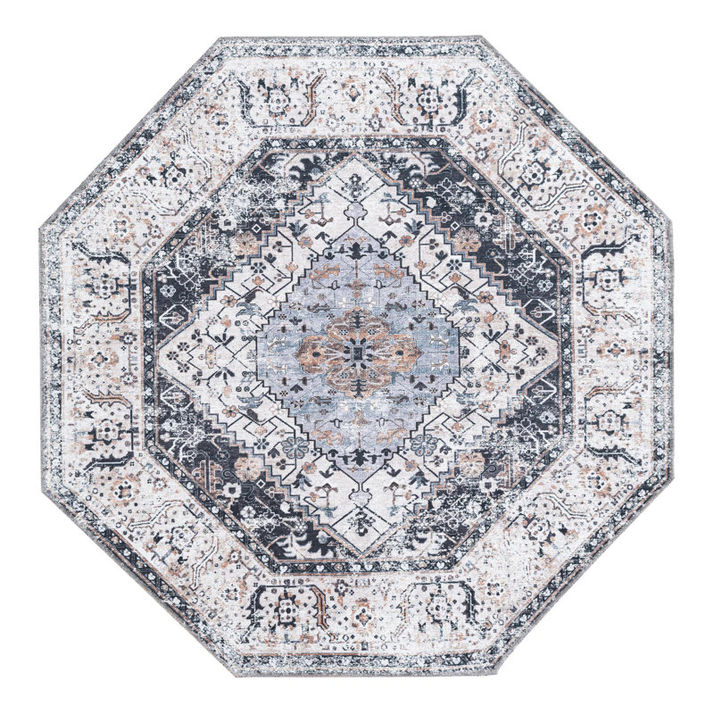 Oluremi Oriental Indoor Rug, Octagon 5' x 5'