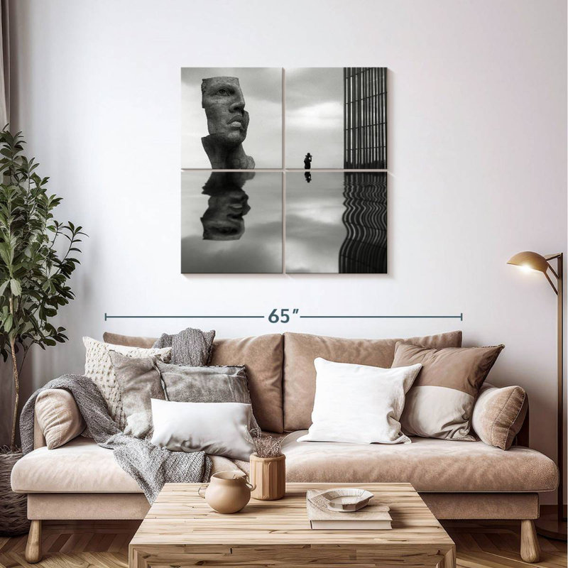 Leisha Face Reflection, 38" H x 38" W