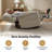 Large-Wide Power Recliner Lift Chair with Massage and Dual Heating, Infinite Position, Fabric-252409578