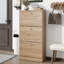 Armoire de rangement pour chaussures à 3 tiroirs, range-chaussures en bois à 3 niveaux