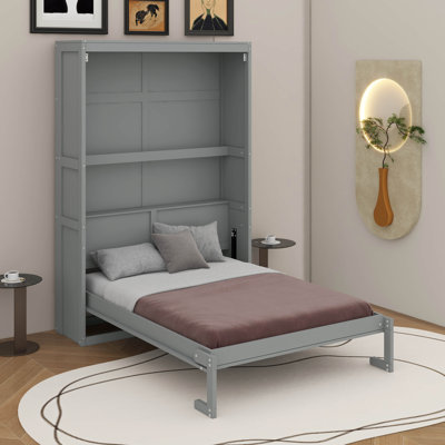 Lit escamotable mural avec tablettes Murphy