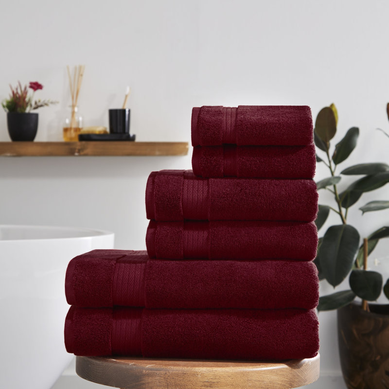 Ozdilek 6-Piece Bath Towel Set, 2 Bath, 2 Hand, 2 Wash100% Cotton Turkish Towels, 2 Bath Towels (30x60/550 GSM), 2 Hand Towels (16x30/575 GSM), 2 Washcloths (13x13/600 GSM) Towel Set