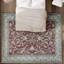 Wool Oriental Area Rug in Rust/Ivory