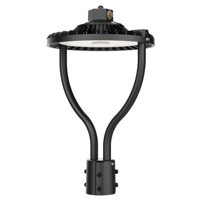 LED Post Top Pole Light With Dusk To Dawn Photocell 60W 48W 36W Wattage Selectable 3000K/4000K/5000K CCT Tunable Waterproof LED Garden Area Lights