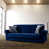 Mélange de polyester bleu marine