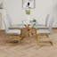 Table en verre de style moderne