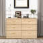 Commode moderne de 6 chambres - Vaste espace de rangement, naturel, commode, coffre-fort