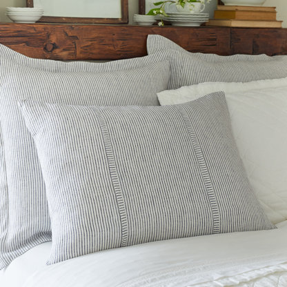 White Linen Whale Pillow by Taylor Linens