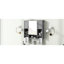 Modern Wall-mounted Bathroom Storage Cabinet With Mirror, Adjustable Shelves, And Towel Bars