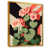 Toile avec cadre flottant or