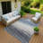 Machine Washable Indoor/Outdoor Huseby ACN2272 Stripes Rug-338517451