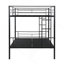 Lit superposé double au dessus d'un lit double, aucun sommier requis, assemblage facile