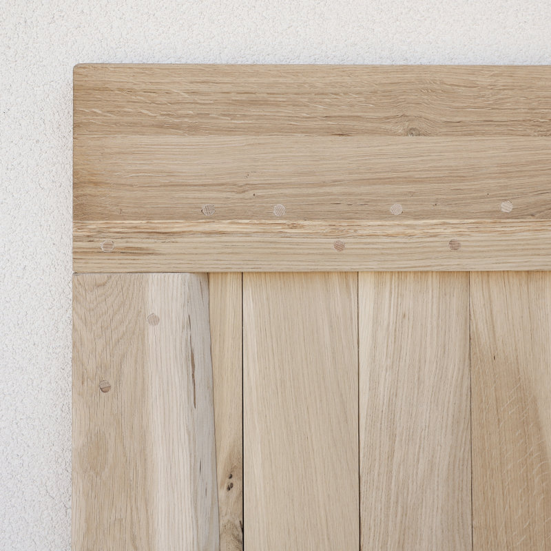 Buldir Solid Oak Barn Doors, Unfinished, 210cm H x 100cm W x 4cm D