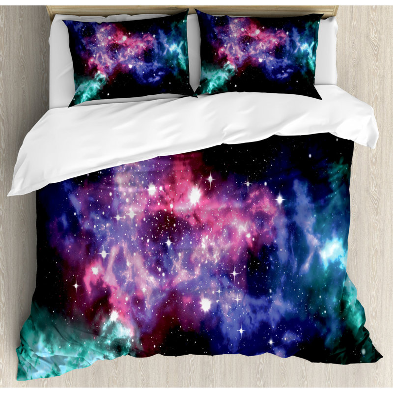 Modern & Contemporary Polyester Duvet Cover, Queen Duvet Cover + 2 Pillow Sham