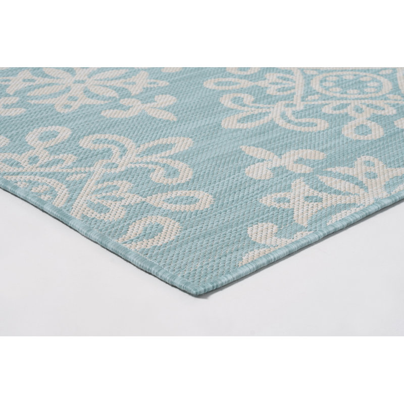 Tapis d'intérieur / extérieur géométrique de qualité supérieure IOED., Rectangle 7 pi 10 po x 10 pi 2 po