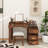 3-In-1 Makeup Vanity Desk With Flip-Top Mirror, LED Lighting, Adjustable Length & Ample Drawers - Stylish Multi-Functional Dressing Table For Home-315305571