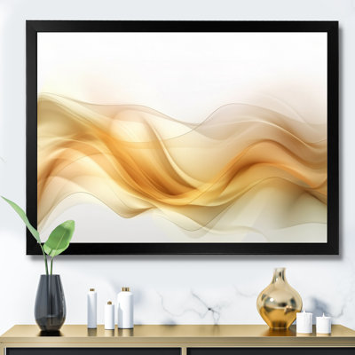 Doré et blanc fractal Tsunami IV