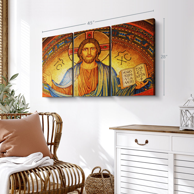«Jesus russe» sur toile, H 28 po x l 45 po x P 1,25 po