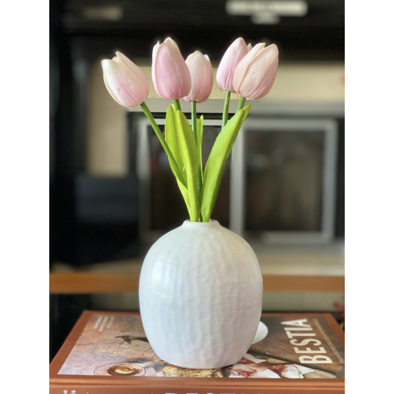 Centre de table tulipe dans un vase, Rose