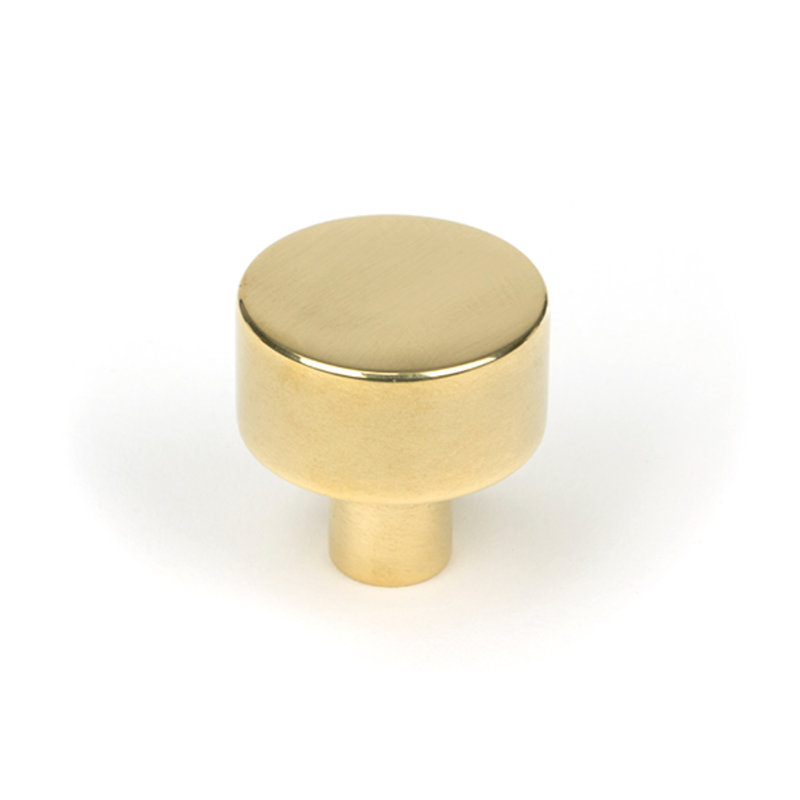 Round Knob, 2.5 cm, Aged Brass