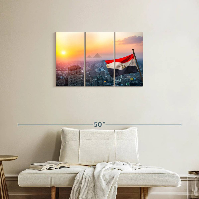 Borges Urban Egypt Flag, 20" H x 33" W
