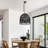 15.35" Rattan Ceiling Light Hand-Woven