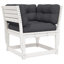 Garden Sofa Armrest with Cushions Outdoor Sofa Couch Solid Wood Pine-712322096-712322097