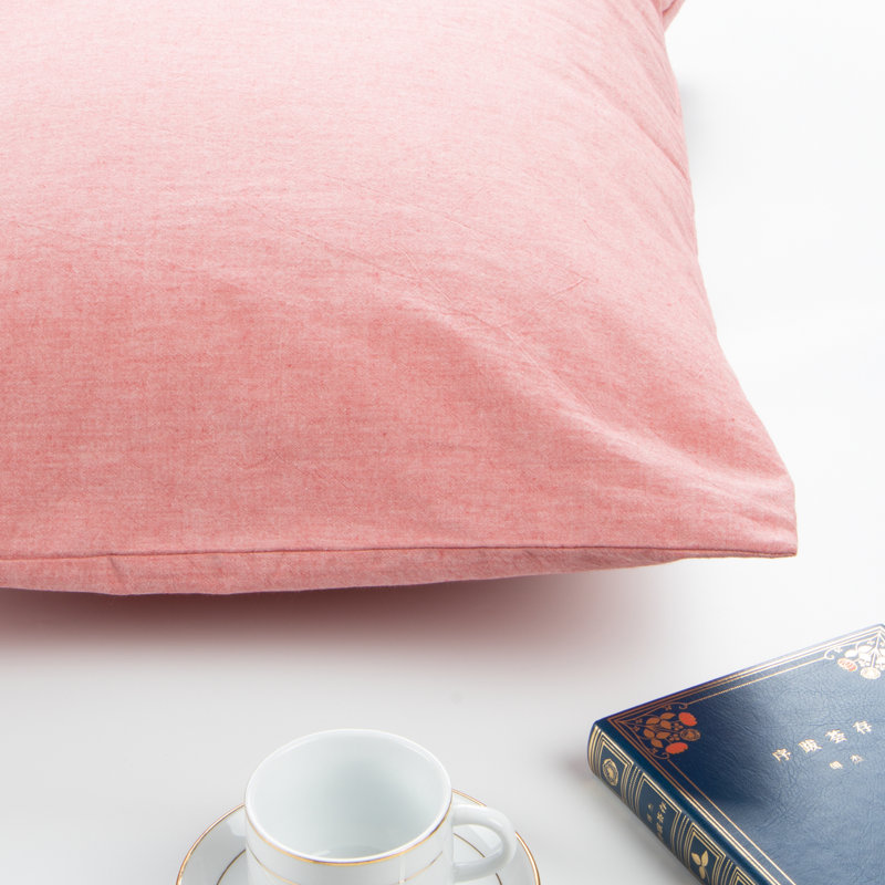 100% Cotton Pillowcase - Set of 2, Coral Pink, King Pillowcase