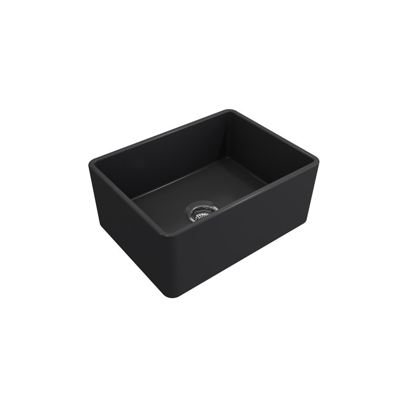 24'' L Kitchen Sink, Matte Dark Gray