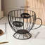 Porte-dosette de café, grand organisateur de rangement pour tasses et capsules K, panier de capsules de café pour tasse de thé, organisateur de bar à café en métal pour la cuisine, la salle à manger, le bureau et le café (noir)