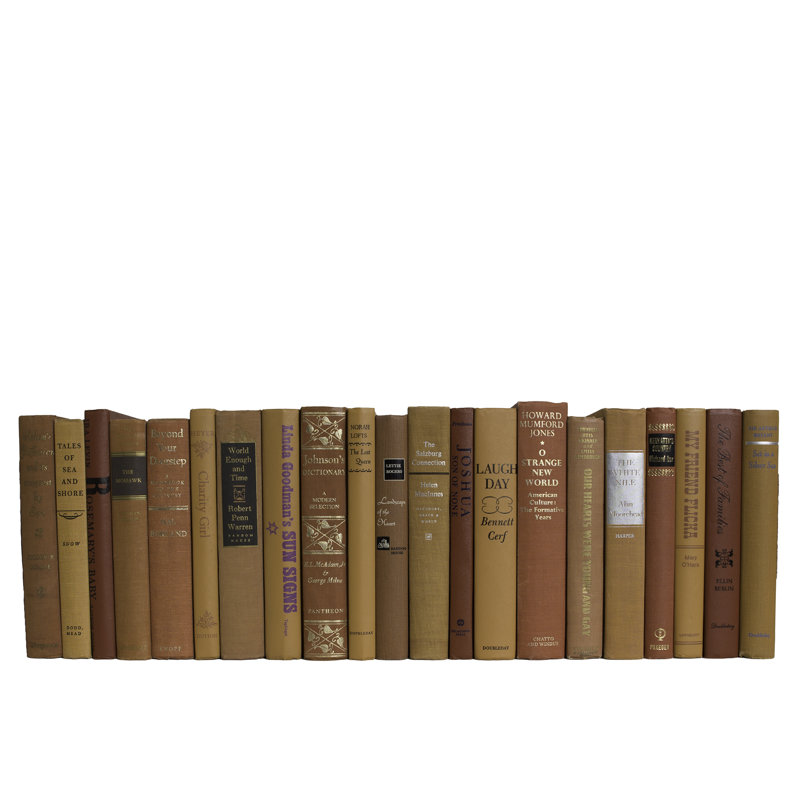 Midcentury Decorative Books - Vintage Books By The Foot, Orange