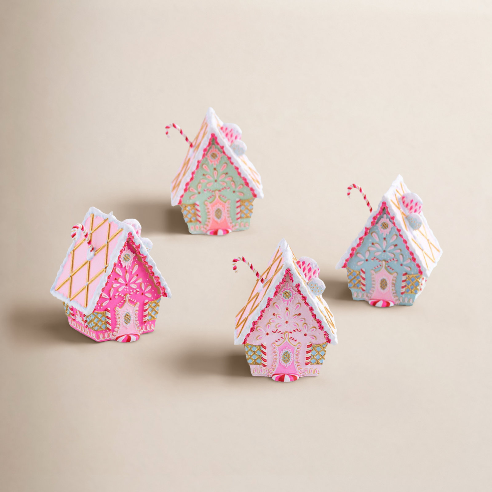 Hanging Figurine Ornament, 5" H x 2.25" W x 3.5" D, Light Blue
