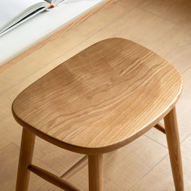 Tabourets d'appoint, Bois de frêne naturel