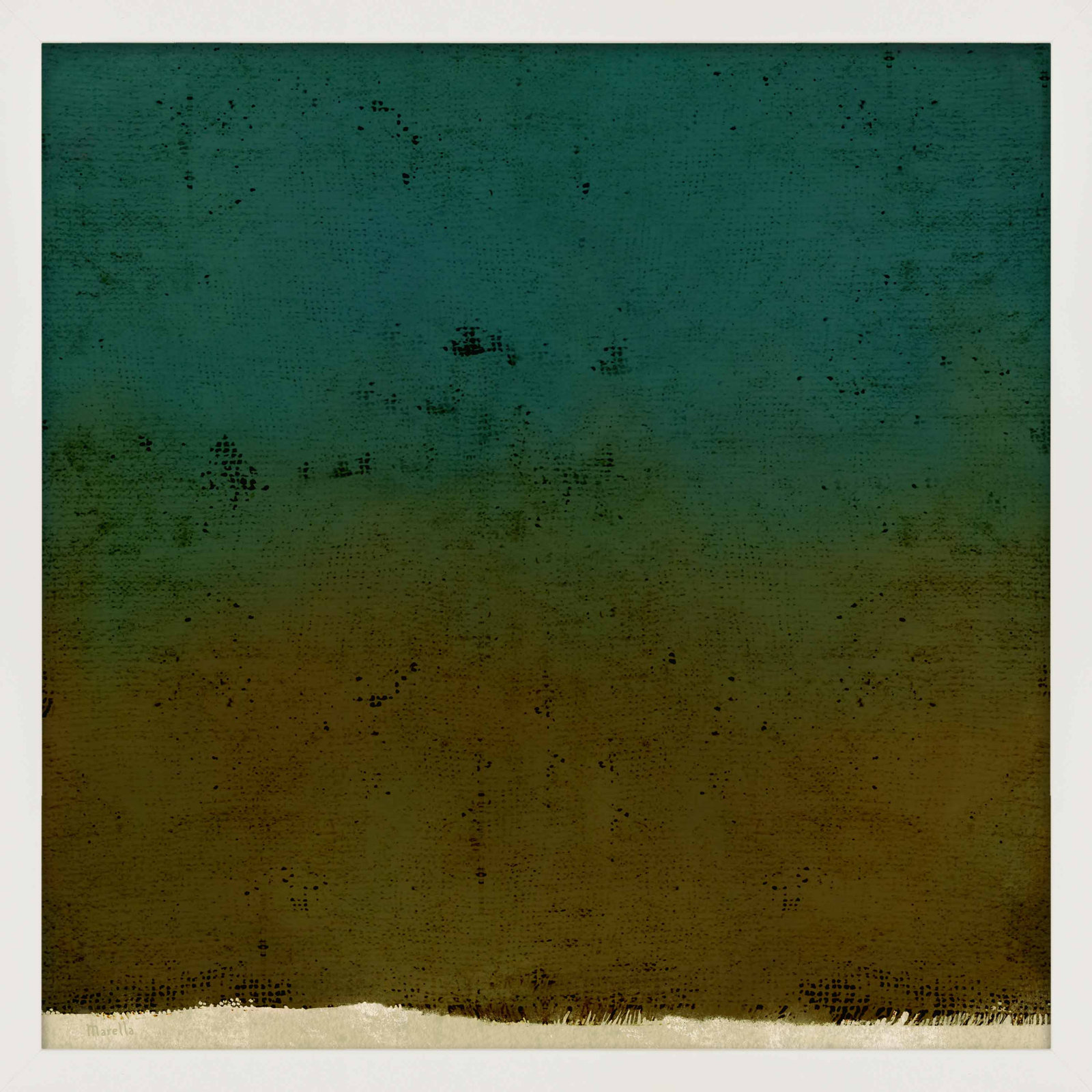 Pond 1 by Marco Marella for Studio M - Framed Wall Art, 24" H x 24" W, Paper, White
