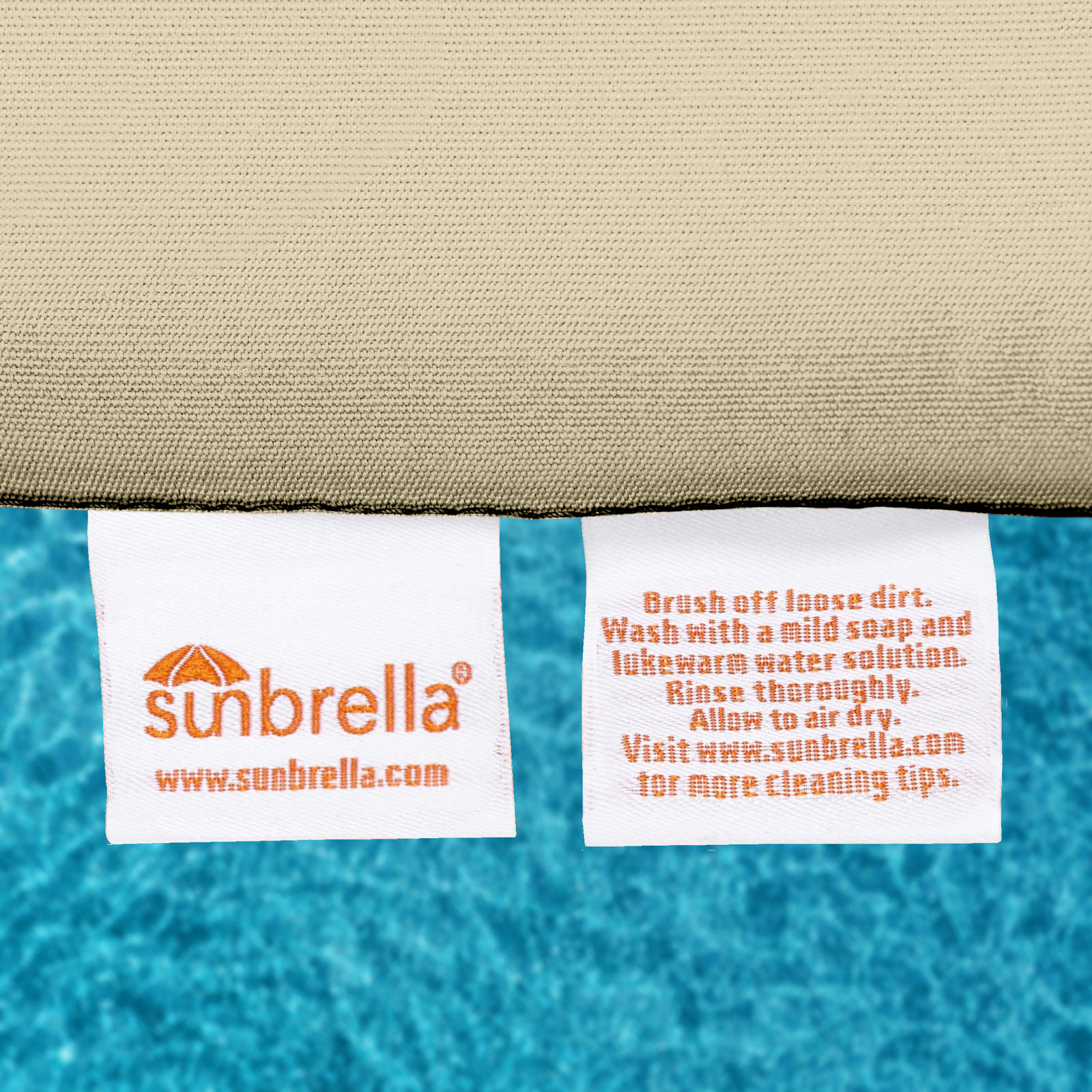44" Sunbrella® Bench Cushion, Antique Beige Sunbrella® Canvas