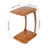 C-Shaped Side Table With Wheels 18.11(W)*13.78(D)*24.8(H)INCH-156165035