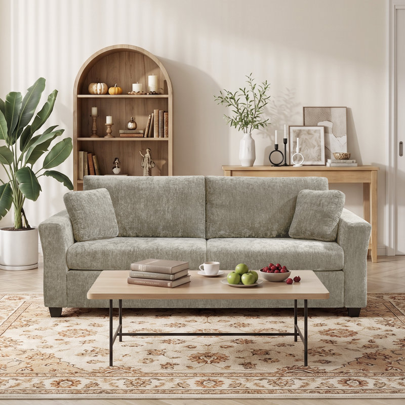 Canapé 84,65 po, H 33,86 po x l 84,65 po x P 31,5 po, Chameau