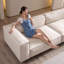 Coussin de canapé modulaire en microfibre blanc-934362661