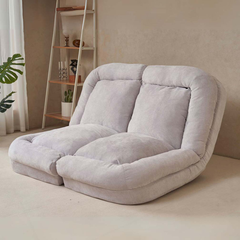 Canapé-lit convertible double escamotable, Blanc