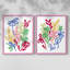«Bold Brushstroke Blooms I», reproduction encadrée de qualité supérieure - prête à être accrochée - aucun clou requis - aucun clou requis-1618443699-1618443697
