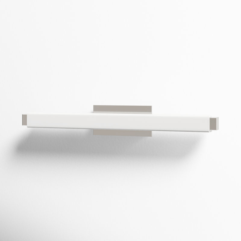 Vogue 1 - Light LED Flush Mounted Sconce, 3" H x 25.75" W x 3.38" D, Chrome, 3000K
