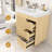 32" Bathroom Vanity Cabinet, Modern Single Bathroom Vanity With Ceramic Sink Top And Mirror,  Freestanding Bathroom Vanity, White, Natural-430806302
