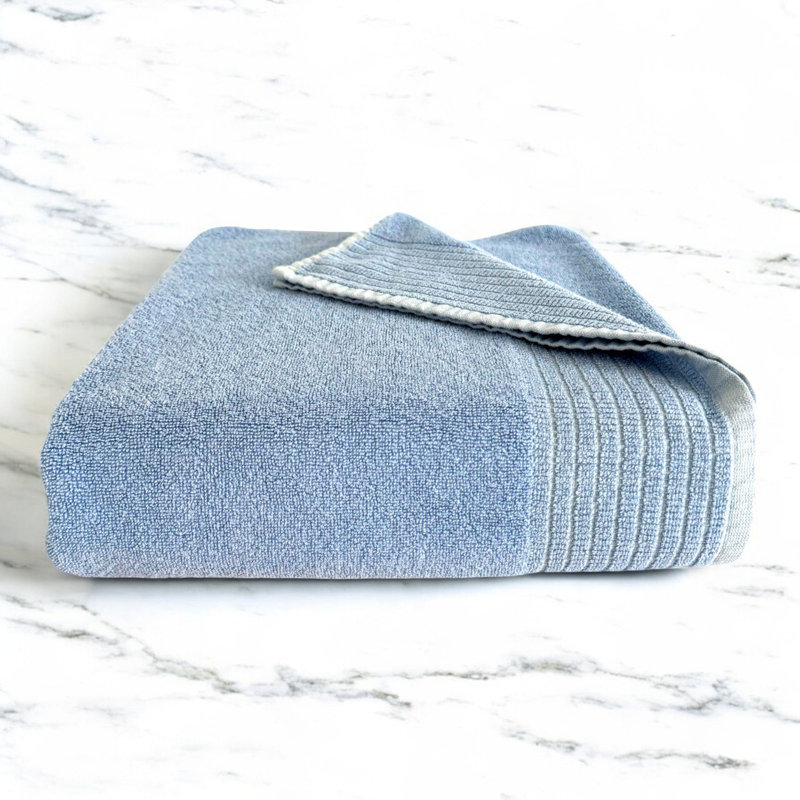 Collection de serviettes de bain en rayonne de bambou BedVoyage, Océan