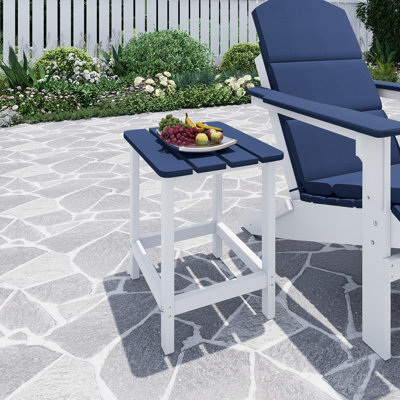 Rectangular Outdoor Side Table - 46 cm W 37.5 cm D
