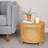Round Bamboo and Rattan Accent Storage Table-626557102