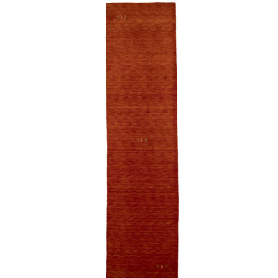No-Shedding Hand Loomed Gabbeh Rug, 100% Wool, Solid Color, Fade & Stain Resistant, Durable