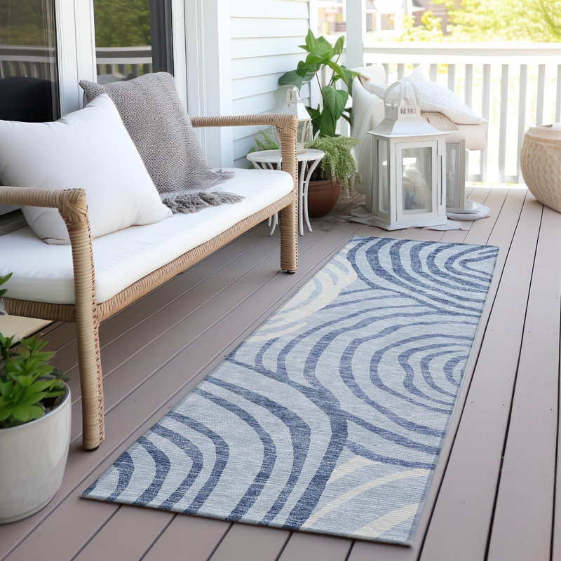 Leis Abstract Indoor Rug, Runner 2'3" x 7'6"