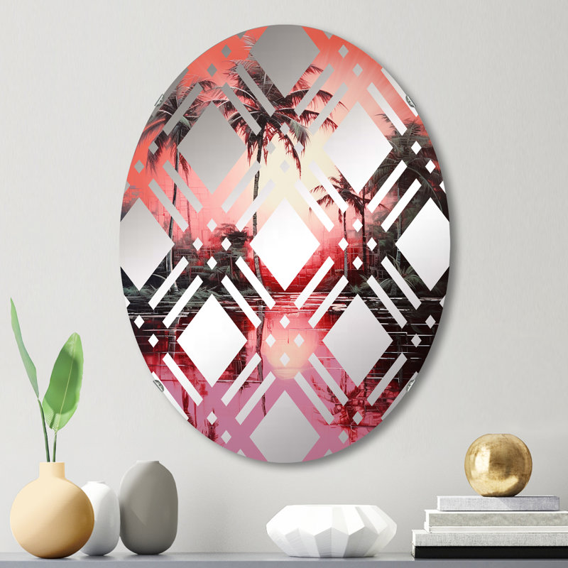 Miroir mural oval, 29,5 po x 19,6 po