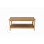 Table basse à 4 pieds en bois massif avec rangement Tazewell